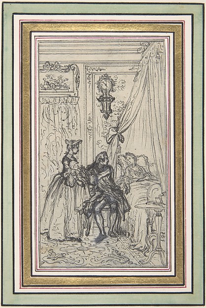 Study for a frontispiece for "Histoire de Miss Jenny"