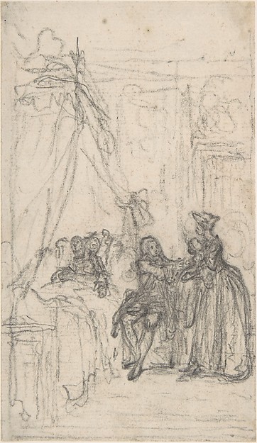 Study for a frontispiece for "Histoire de Miss Jenny"