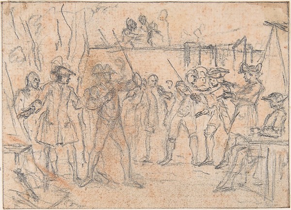 Study for an Engraving of "Songs in the Opera of Flora"