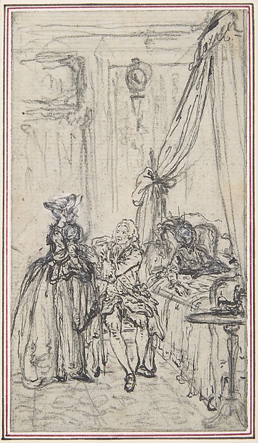 Study for a frontispiece for "Histoire de Miss Jenny"
