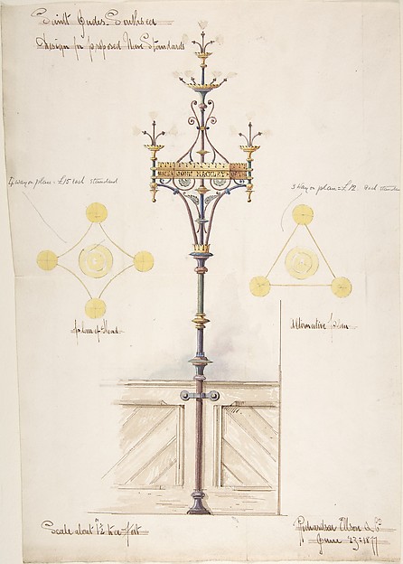 Designs for Nave Standards, St. Jude's Southsea
