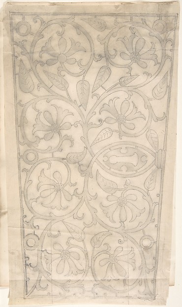 Floral and Foliate Ornamented Metal Keyplate Design
