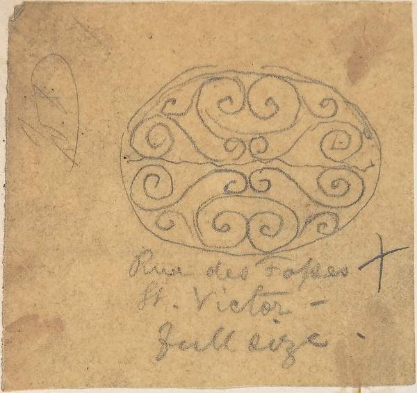 Metalwork Design, from Rue des Fosses St. Victor