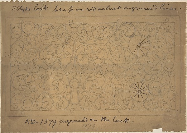 Ornamental Brass Lock, 1579