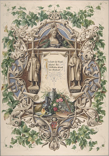 Homage from Bavarian artists to King Ludwig I