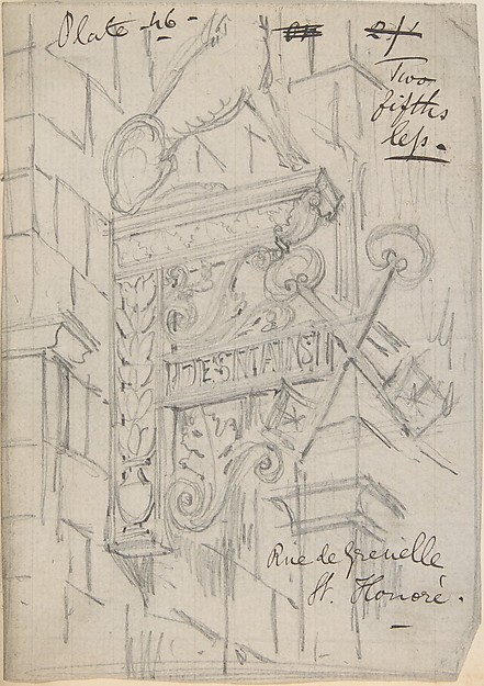 Metal Bracket, Rue de Grenelle, St. Honoré