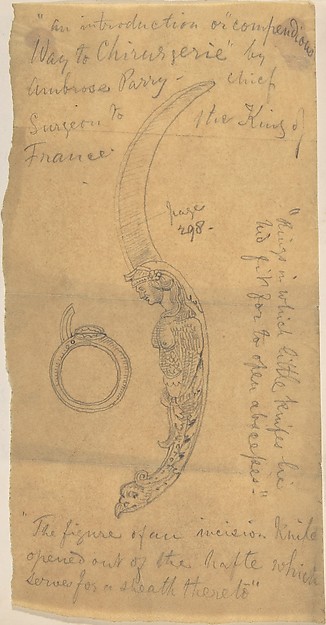 Knife with Ornamental Handle, from the Way to Chirurgerie