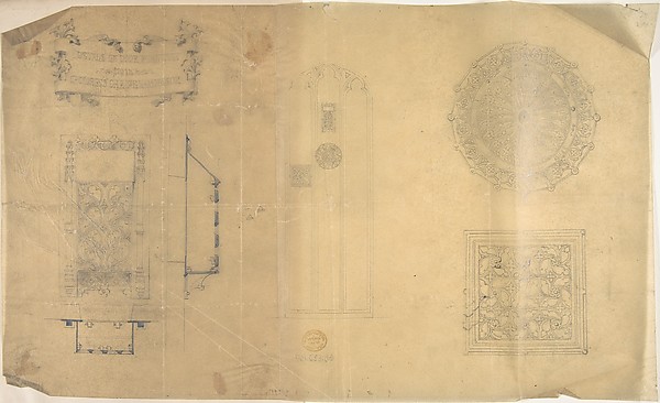 Details of Door Furniture, St. George's Chapel, Windsor and other Ornament