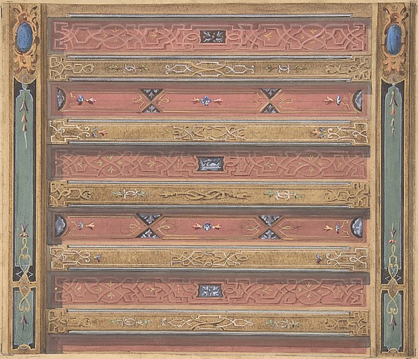 Design for Salon Ceiling, Château de Cangé