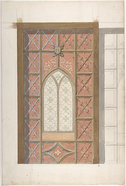 Design for Elevation of Window, Saint Clotilde