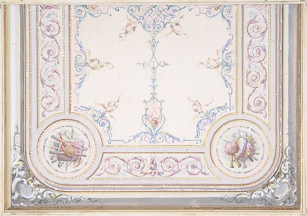 Design for Ceiling of the Duchess of Newcastle's Petit Salon, Hôtel Hope