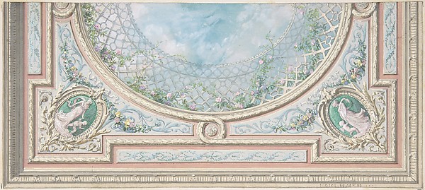 Design for Ceiling, Bedroom of Mme de Marconnoy