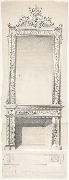 Chimneypiece Design with Mirror