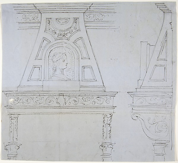 Mantlepiece Design with Mirror