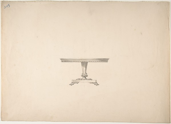 Design for a Round Pedestal Table