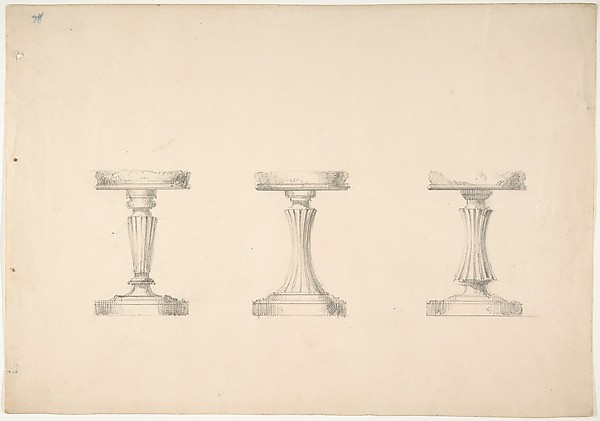 Design for Three Stools with Columnar Supports