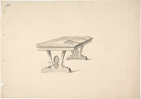 Design for a Work Table with a Railing