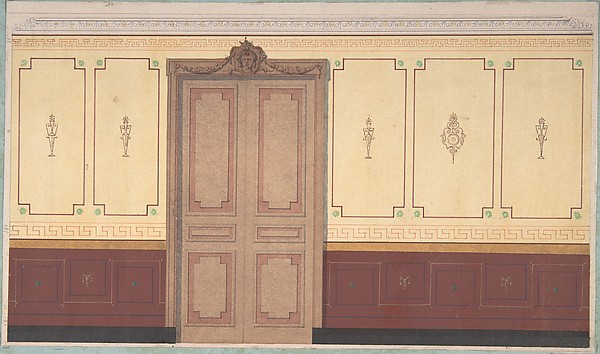 Pompeiian Design for Wall and Doorway