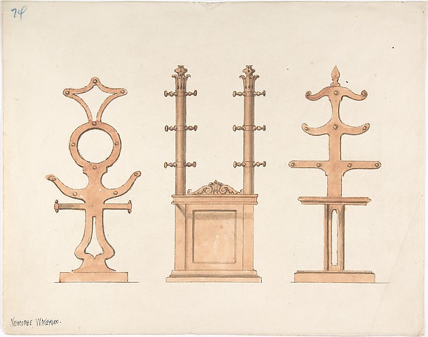 Design for Three Hat or Coat Racks