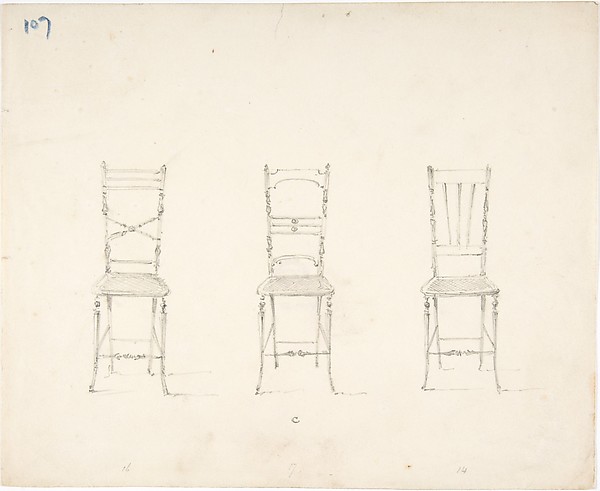 Design for Three Slender Chairs