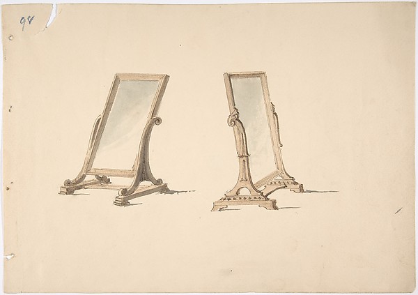 Design for Two Plain Tabletop Mirrors
