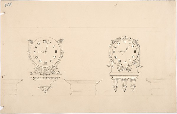 Design for Two Clocks and Three Brackets