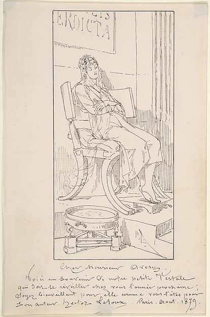 Vestal Maiden Asleep in a Chair