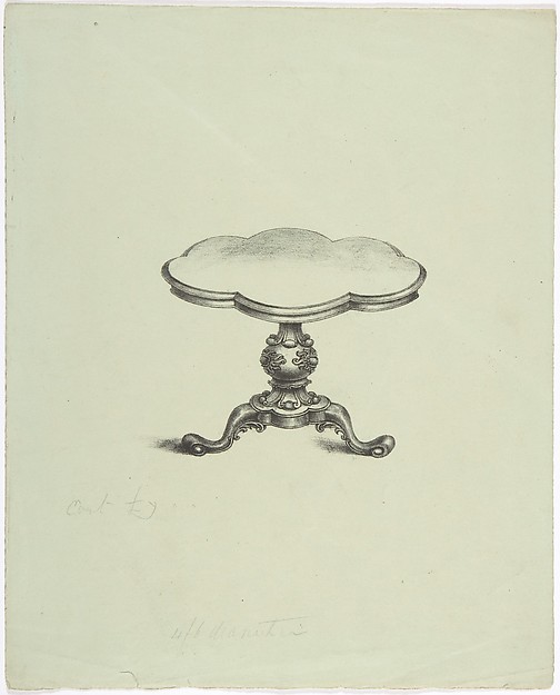 Design for a Lobed Pedestal Table