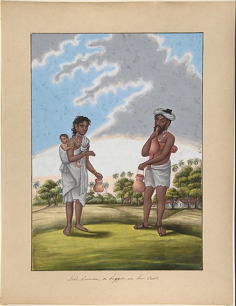 Solf-Coraven, or Beggar, from Indian Trades and Castes