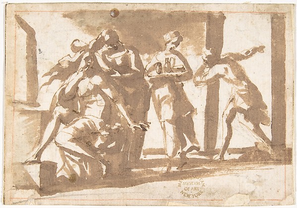 The Departure of Aeneas Announced to Dido?