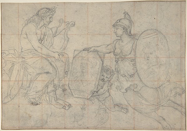 Minerva Presenting Two Portraits to Apollo