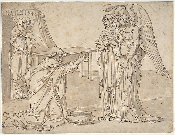 Three Angels Visiting Abraham by Charles Meynier