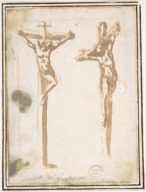 Christ Crucified with the Good Thief by Francesco Allegrini
