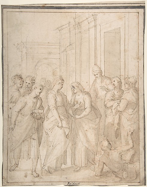 The Visitation of the Virgin to Saint Elizabeth by Giovanni Balducci ("Il Cosci")