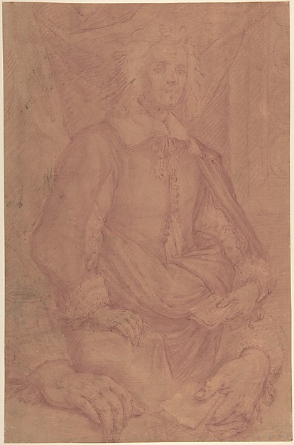 Study for a Three-Quarter-Length Portrait of a Gentleman (recto), Study of a Clothed Figure and a Foot (verso)