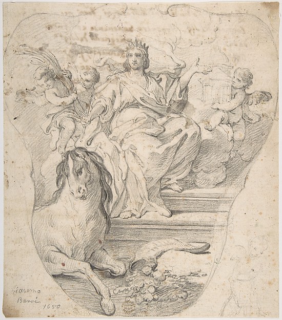 Design for Panel:  Allegory of Europe, from the Four Continents