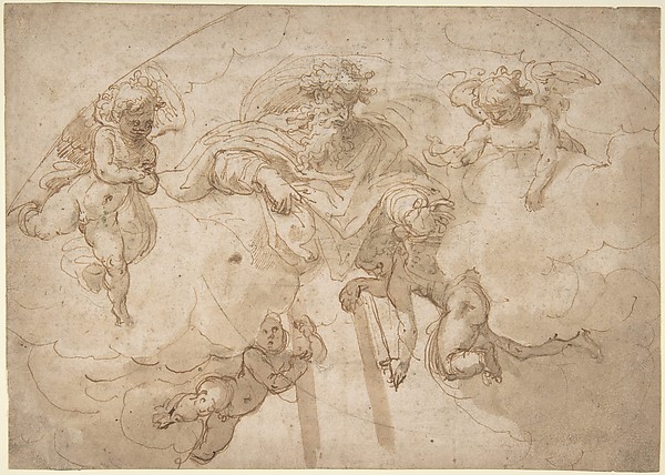 God the Father with Four Angels.