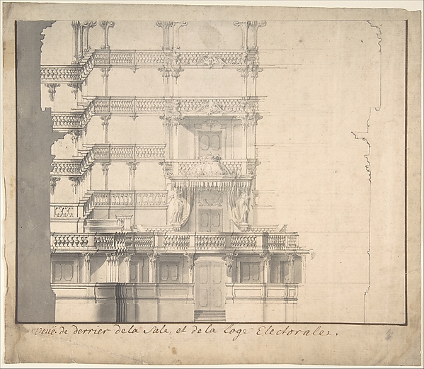 Section of the Interior of a Court Theater (of Mannheim) by Alexander Galli Bibiena, The Metropolitan Museum of Art