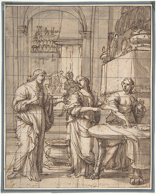 Christ in the House of Martha and Mary by François Perrier