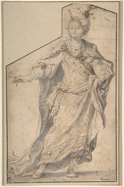 Standing Figure in Oriental Costume