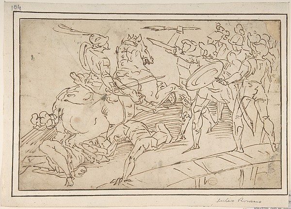 Horatius Cocles Defending the Bridge