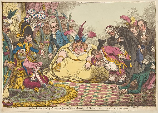 Introduction of Citizen Volpone & His Suite, at Paris.–Vide, The Moniteur, & Cobbetts Letters
