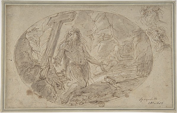 Two Hermits in the Wilderness by Domenico Maria Canuti