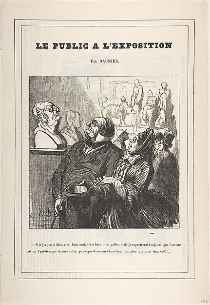 There's no denying it's me!..., from 'The public at the exhibition,' published in Le Petit Journal pour Rire, June 18, 1864