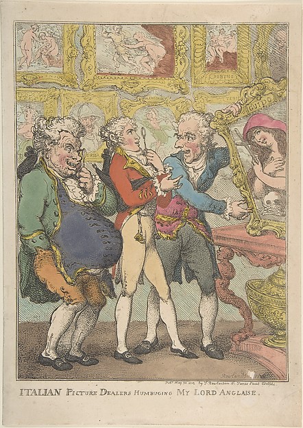Italian Picture Dealers Humbugging My Lord Anglaise