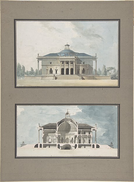 Project for a "Maison de plaisance pour un grand seigneur", Elevation and Section