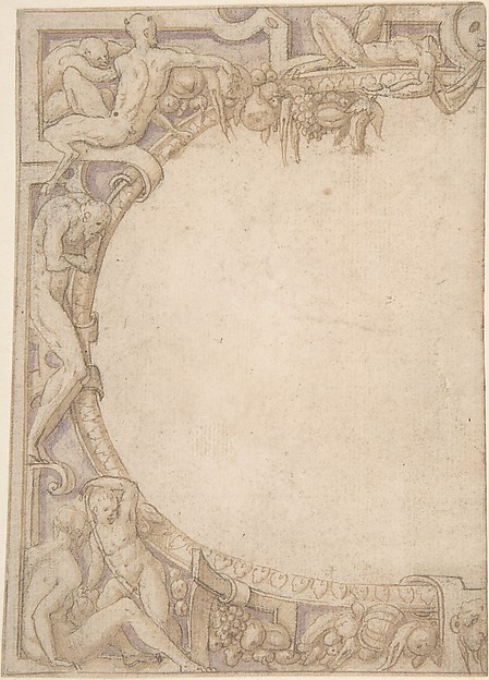 Design for One Half of an Ornamental Border