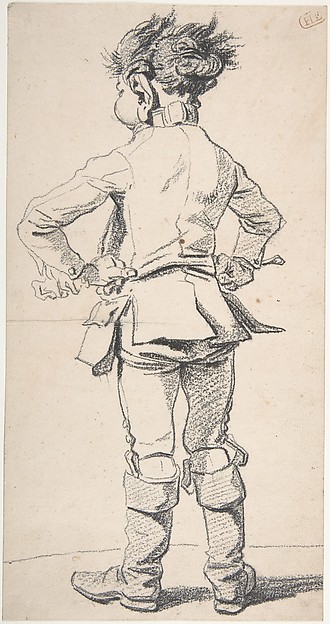 Back View of a Roman Servant Boy