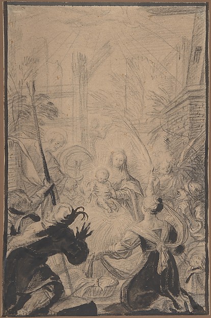 Adoration of the Shepherds by Claude Vignon