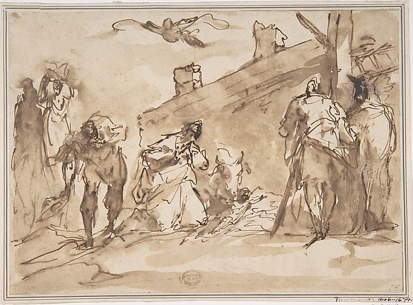 Sketch for Adoration of the Kings